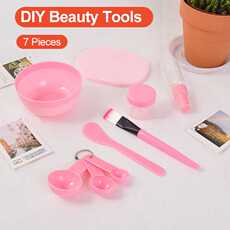 Нето 7/pcs set pink mask bowl
