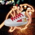 Kéo lại vụ nổ vẽ tay Giày của phụ nữ Pikachu Kho báu của Elf có thể là giấc mơ giày vải anime graffiti giày trắng xu hướng giày nam - Plimsolls