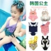 Áo tắm trẻ em nữ chia tay áo tắm bé gái dễ thương công chúa chống nắng áo tắm ba mảnh dài tay bikini nhanh khô - Bikinis Bikinis