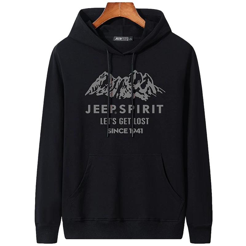 Кенгуровый хлопковый осенний толстовка с капюшоном, свитшот Jeep