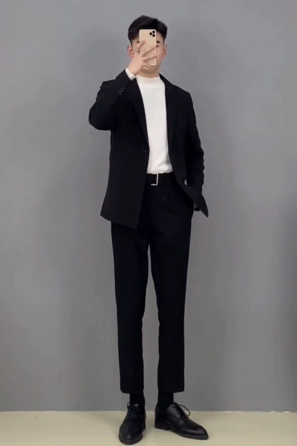 Мужские тонкие повседневные брюки, slim fit, корейский стиль