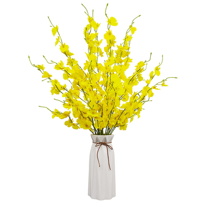 跳舞兰仿真假花塑料插花室内摆件