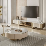 Легкая роскошная яркая световая тарелка Размер Круглый журнальный столик Группа телевизионный шкаф небольшая квартира гостиная