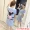Áo ngủ nữ mùa hè ngắn tay áo lót ngực đồ ngủ Phiên bản Hàn Quốc của phim hoạt hình đồ lót một mảnh có thể được mặc bên ngoài váy dịch vụ gia đình - Đêm đầm váy xuông