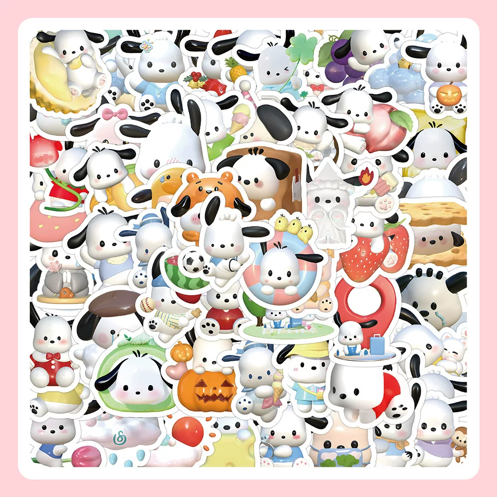 [2024 60/100шт 3D аватар Sanrio наклейка мультфильм милая девушка DIY]