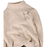 Детский кашемировый удерживающий тепло хлопковый приятный телу лонгслив подходит для мужчин и женщин, высокий воротник