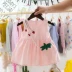 Gửi túi cho bé gái sơ sinh 0-3 tuổi Váy công chúa mùa hè Phiên bản Hàn Quốc cho trẻ em mặc áo nổ mẫu cho bé - Khác