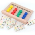 Montessori dạy giáo dục sớm giúp trẻ suy nghĩ logic đào tạo trò chơi bốn màu mê cung nhận thức màu sắc phù hợp với đồ chơi thông minh - Đồ chơi IQ