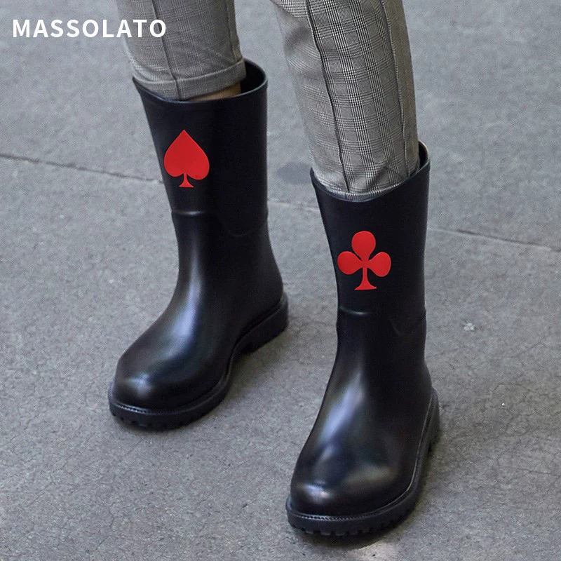 Giày đi mưa nữ giày nước cộng với nhung thời trang mùa đông ấm áp cho nữ - Rainshoes