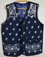 Trang phục dân tộc Dali Áo vest đặc sản nam Bai vest nam nhuộm thủ công - Trang phục dân tộc trang phục dân tộc các nước
