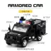 Mô phỏng xe cảnh sát xe bọc thép chiến tranh đặc biệt an ninh công cộng và xe cảnh sát hợp kim xe mô hình âm thanh và ánh sáng trở lại đồ chơi trẻ em - Đồ chơi điều khiển từ xa