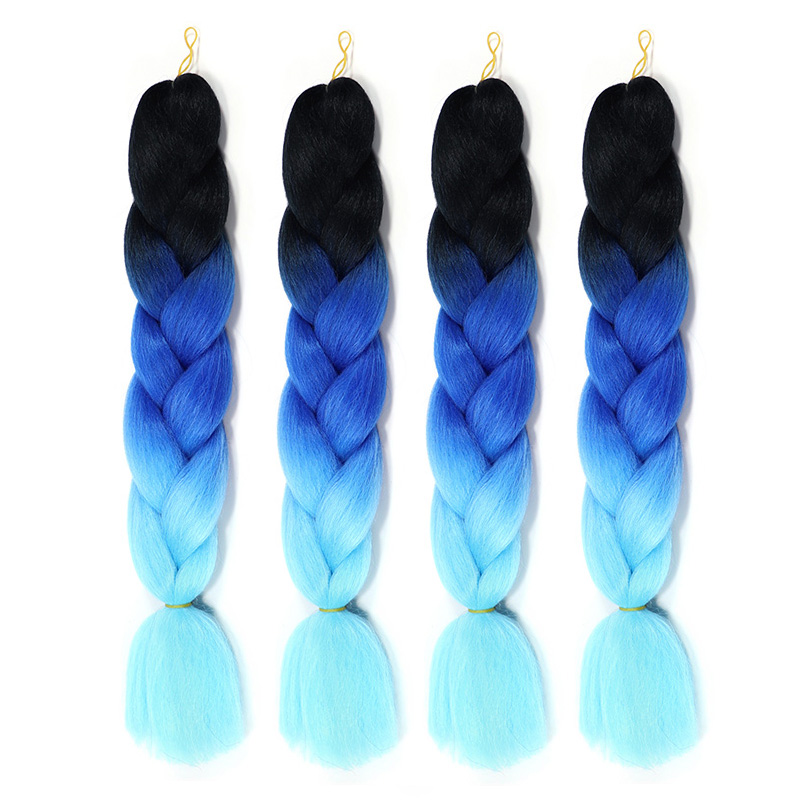 C9 & Black + Royal Blue + Sky BlueDirty braided rope dreadlocks  Hair rope Wigs men and women braided hair Compile and distribute Receiving and sending Wig braid Nepal Hair band size Braid