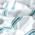 Khăn trải giường bằng vải cotton không in Khăn trải giường bằng vải cotton một mảnh trải giường sọc 1,5m1,8 - Trang bị Covers