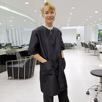 Черный L в длинном среднем рукаве