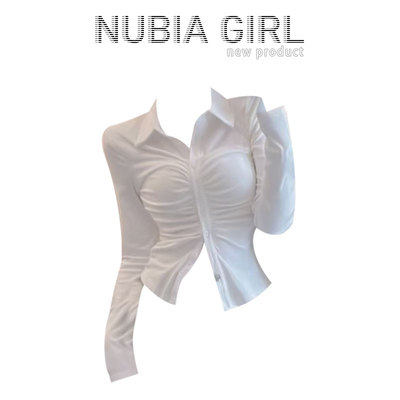 taobao agent Nubia girl taboo girls spring new folds and pure desires are thin and versatile, hot girl T -shirt