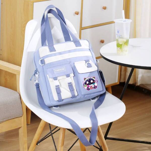 Сумка на одно плечо подходит для мужчин и женщин, рюкзак, для средней школы