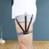 Clip vòng đùi garter unisex đầm trắng cổ áo sơ mi kẹp áo chống nhăn chống trơn trượt - Nịt Tất dây nịt cơ thể co dãn Nịt Tất