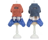 Одежда для собак Pepsi Хлопковая одежда щенки щенки щенки щенки Bomei Four -Skirt Corgi Утолщенное зимнее платье