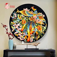 "Сотни птиц Chao Phoenix" Крышковая картина пейзажа тайская локальная эмалевая живопись Diy Material Bag может настроить неаритационное мастерство