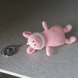 Розовый ранец, подвеска, сумка, кукла, брелок, лиса