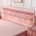 Công chúa phong cách chải màu rắn giường váy khăn trải giường đơn mảnh ren lãng mạn váy gạc 1,8m bảo vệ chống trượt - Váy Petti