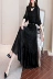 Váy voan đen phổ biến của phụ nữ đầm dài đến đầu gối 2019 xuân mới khí chất nữ phiên bản Hàn Quốc của váy thủy triều - váy đầm