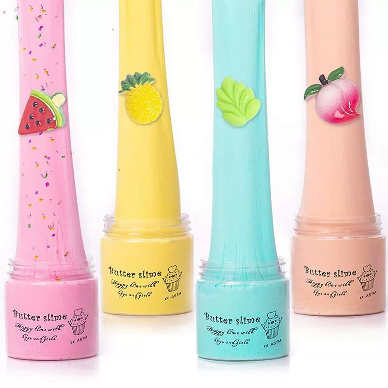 DIY Butter Slime Fruit Kit мягкий не липкий облачный слайм SCENT