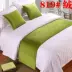 Bộ đồ giường khách sạn vải lanh khách sạn cao cấp màu rắn giường đuôi khăn khách sạn giường ngủ cờ đuôi pad bảng cờ giường - Trải giường
