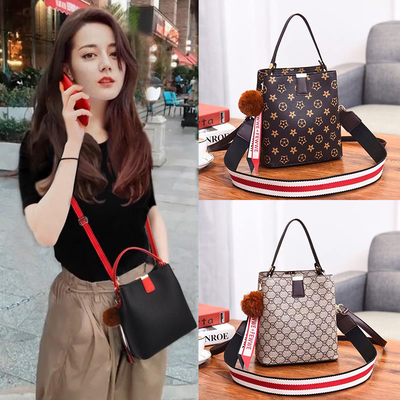 女包包2020新款时尚印花大容量水桶包气质单肩手提包百搭斜挎包潮