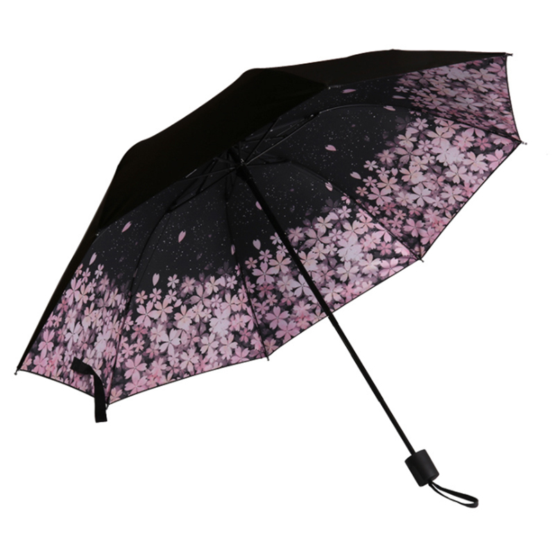 太阳伞防晒防紫外线大号折叠雨伞女小巧便携小清新遮阳伞晴雨两用