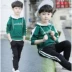 Piglet đi kèm với quần áo trẻ em phù hợp với mùa xuân bộ đồ trẻ em lớn Wei quần áo cậu bé giản dị thể thao hai mảnh phù hợp - Khác Khác