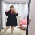 Fat fairy Yingying plus size váy phụ nữ béo mm200 kg sản phẩm mới mùa xuân Phiên bản Hàn Quốc của phong cách đại học thắt nơ váy mỏng - Sản phẩm HOT