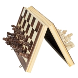Магнитные высококлассные шахматы из натурального дерева, детский портативный складной комплект для школьников и студентов, подходит для начинающих