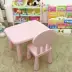 Bàn ăn mẫu giáo học vẽ cho trẻ em mới Bàn ghế nhựa vẽ tranh trò chơi đồ chơi kết hợp bàn nhỏ - Phòng trẻ em / Bàn ghế