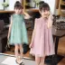 Quần áo trẻ em gái mùa hè mới 2019 trẻ em lớn gió quốc gia retro lưới ren váy trẻ em - Khác bán quần áo trẻ em Khác