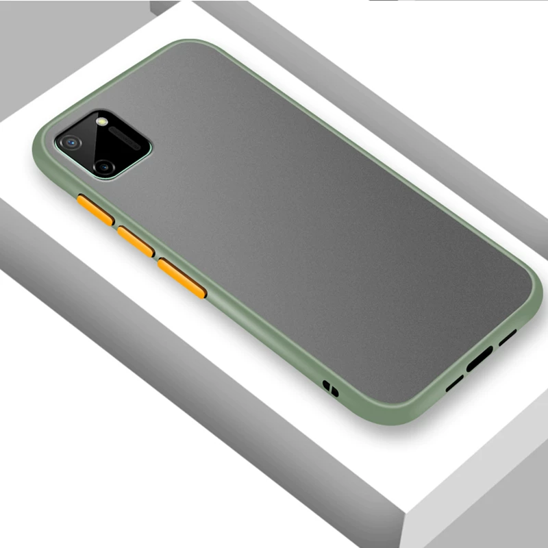 [Матовый твердий чехол для Realme C11 Чехол C17 C12 C15 V5 Q2 Покрытие]