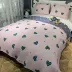 Bông lau hai mặt kiểu Hàn Quốc chần bông bốn mùa phim hoạt hình tấm trải giường mùa hè nệm ba mảnh - Trải giường