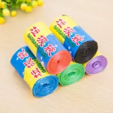 Одноразовый черный пластиковый мусорный мешок для домашнего использования, увеличенная толщина