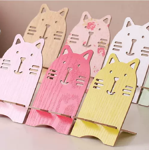 Держатель для телефона, кролик, деревянный мобильный телефон, трубка, «сделай сам», делается под заказ