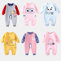 Babyiesies mùa xuân và mùa thu mùa đông ấm áp nam và nữ Baby romper cotton dài tay romper 6 quần áo sơ sinh 3 áo khoác dày cho bé mùa đông