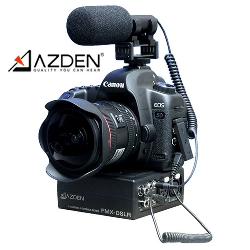 Azden FMX-DSLR SLR-камера Портативный микшер Играет звуковая звуковая карта