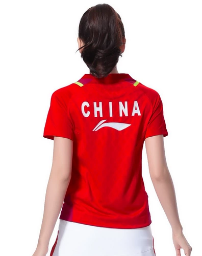 Li Ning, быстросохнущая спортивная форма для бадминтона, футболка с коротким рукавом