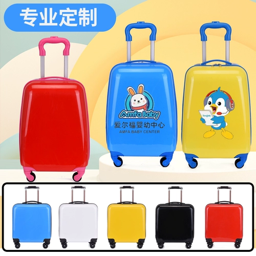 Детский чемодан подходит для мужчин и женщин, мультяшная подарочная коробка, 18 дюймов, 20 дюймов, популярно в интернете, делается под заказ, с печатью вашего логотипа
