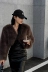 Hàn Quốc mùa thu đông dày cực ngắn giả áo khoác lông cáo nữ tính khí chất nổi tiếng thời trang ngọt ngào sang trọng hàng đầu