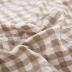 Giặt bông giường bốn mảnh đơn giản in lưới màu đỏ rắn màu giường ngủ ký túc xá sinh viên ba mảnh đơn 1,5 duvet cover - Bộ đồ giường bốn mảnh