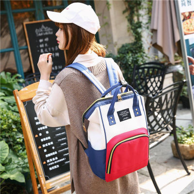 妈咪包大容量多功能双肩背包手提外出宝妈牛津布时尚母婴包孕妇包