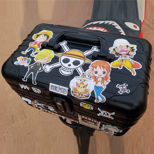 Японский мультяшный светоотражательный чемодан, наклейка, ноутбук, скейтборд
