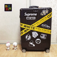 Светоотражательный трендовый чемодан, наклейка, коробка, скейтборд, водонепроницаемые наклейки, комплект