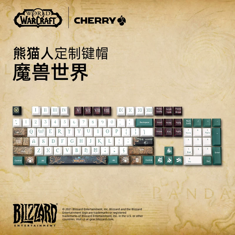 Игровая механическая клавиатура с чипированием бренда Cherry Cherry Warcraft World Co -брендированная Hill Vanas Ilidan Aer Sas Customized