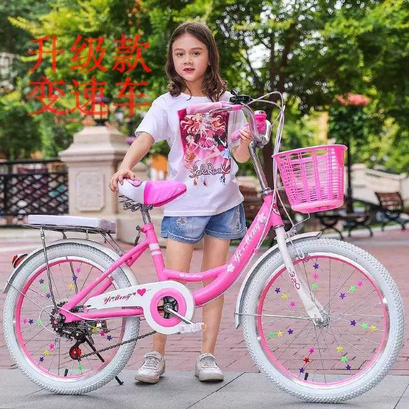. Xe đạp trẻ em 78-10-15 tuổi công chúa 2022 inch nữ sinh trung học xe đẩy em bé tiểu học đạp - Con lăn trượt patinet / trẻ em
